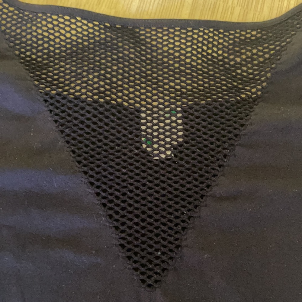 Lucy Love black fishnet amazing top size M/L